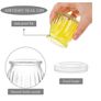 Brand New Fasmov Small Yogurt Jars 118ml with PE Lids Perfect for Jam Image 4