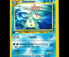 Croconaw 1st Edition 32/111 Uncommon Neo Genesis WOTC Pokemon Card 2000 Vintage