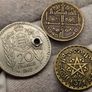 Monaco 1947 20 Francs Coin and Maroco Coins x2 Image 4