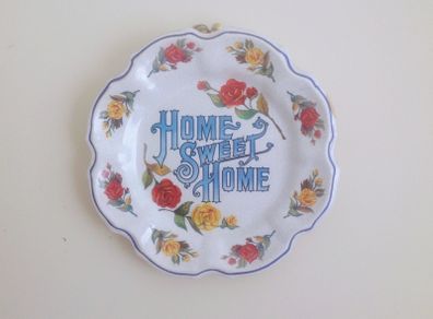 Vintage 60s Lovely HOME SWEET HOME Melamine plate Made in Italy