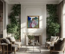 Original Abstract Painting abstract portrait contemporary portrait