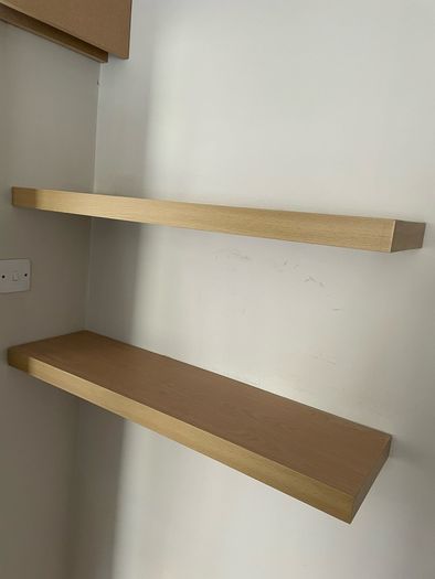 Two floating shelves
