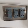 Brushed steel toggle light switches - 3 and 4 gang Image 5
