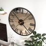 Large Modern Mirror Wall Clock Image 7