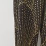 A'gaci Black and Gold Sheer Long Sleeve Dress Image 2