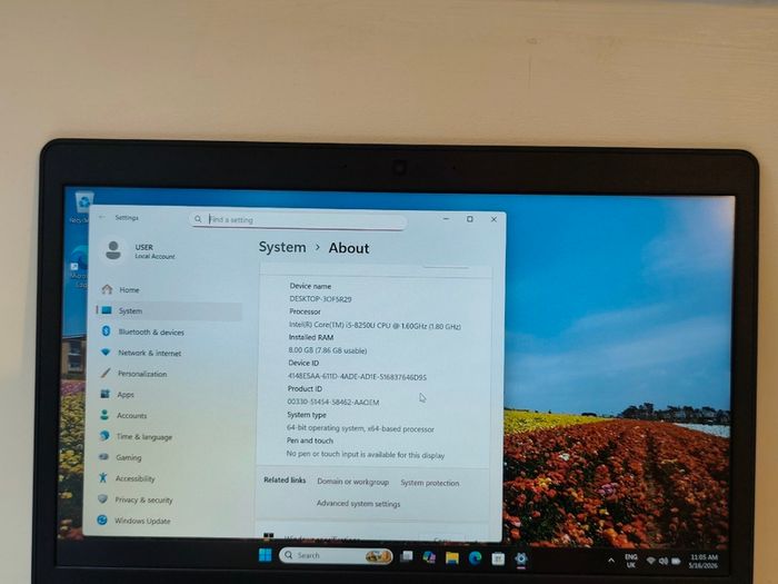 DELL Latitude 5490 14" Intel i5 8th Gen | 8GB RAM | 256GB SSD | Windows 11 | Office 2021