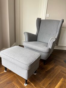 Wingback Armchair Grey