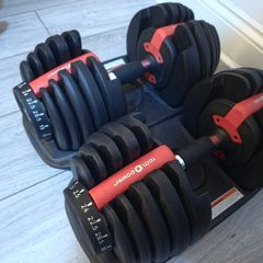 Like New 24KG Adjustable Dumbbells (2x24kg)