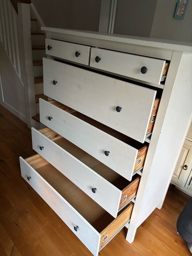 IKEA Hemnes - White 6 Drawer Tall Chest of Drawers