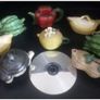 A Collection Of 8 Novelty Miniature Decorative Fruit and Vegetable Teapots By Sculptures Uk Image 10