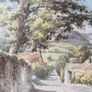 Original S.J. Bourne Framed Country Landscape Watercolor Print 39x32.2cm Image 8