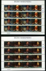 2003 Ireland Irish Mariners Commemorative Stamp Sheetlet plate 1A1A1A1A Mint Never Hinged (MNH)