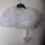 Girl Communion Shrug/Child Bridesmaid Cape Wrap Real Feathers Image 3