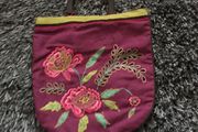 Embroidered Pattern Clutch Hand Bag