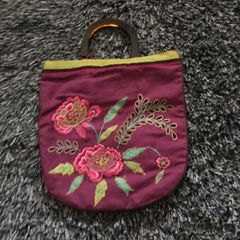 Embroidered Pattern Clutch Hand Bag