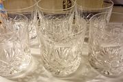 Six Vintage Waterford Crystal Whiskey Tumblers