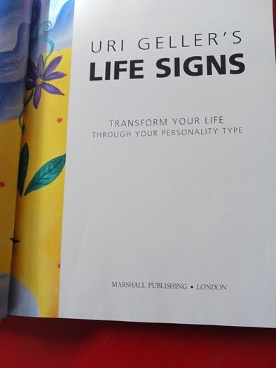 Uri Gellar's / Life Signs/ 2002/ Signed,twice/ 1st Edition