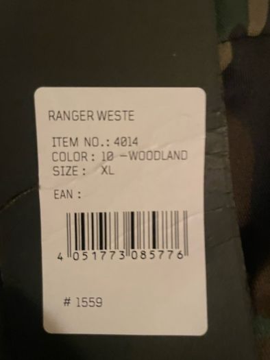 Brandit ranger vest jacket size XL