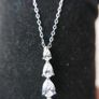9Ct White Gold 375 Shell Pearl Zirconia Drop Pendant 2,5g L-11" Image 2