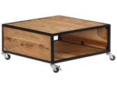 Coffee Table 70x70x32 cm Solid Acacia Wood