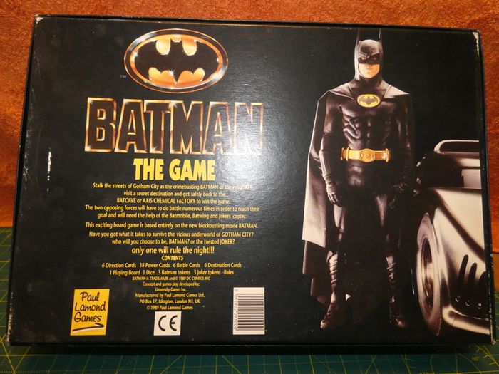 Rare Batman The Game 1989 Paul Lomond Games Made In Uk Unused