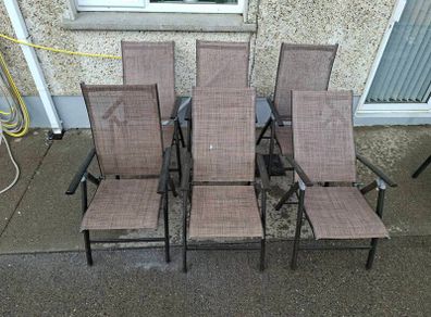 6 folding chairs