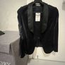 Zara confirmation velvet jacket Image 5