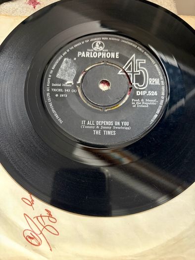The Times vinyl single Irish pressing