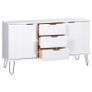 Sideboard New York Range White Solid Pine Wood Image 2