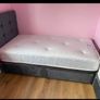 Single Divan Beds Instock. Multiple Headboard Designs. Tufted Memory Foam Mattresses. Drawers Option Available Image 9