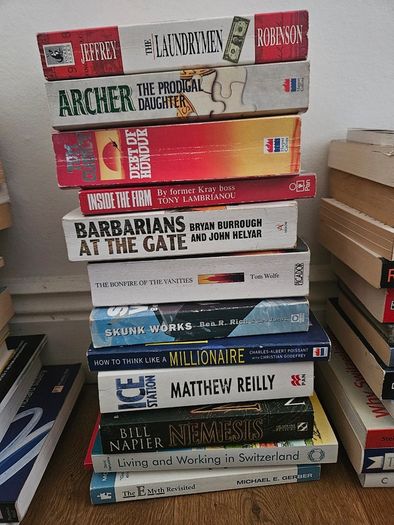 120 (approximately) various books fiction and non fiction