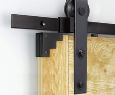 6ft Sliding Barn Door Hardware Kit Track Rail System for Wooden Door 183cm