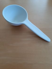 Stoneware serving spoon