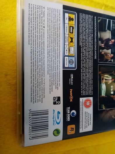 L A Noire PlayStation 3 Ps3 Games Original