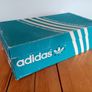 Rare Vintage 1970's Adidas Box. Made in West Germany. For Display, Storage, Stage/Film prop, photography, Craft, Project, Art, Etc.. Adidas Boxes. Touring. Size 9. 70's. Trainers, Runners, Casual, Footwear, Shoes. Image 2