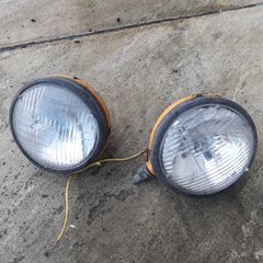 Two Yellow Headlamps