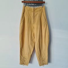 VINTAGE 1990s 1980s French Connection regency cotton trousers Bridgerton S Made in India