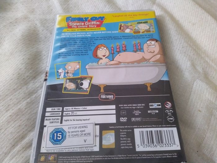 Family Guy Stewie Griffin Untold Story Dvd
