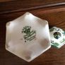 Masons Ironstone Chartreuse Green Gold Gilded Tea caddy Image 8