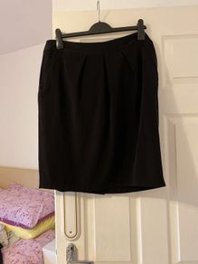 M&S black straight skirt size 16