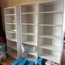 4 White Bookcases Image 2