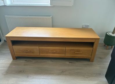 Solid Oak TV unit