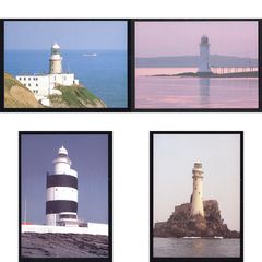 1997 Ireland Lighthouse (The Baily, Tabert, Hook Head & The Fastnet) Commemorative Stamps Maximum Cards Mint