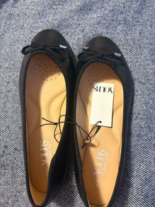 Yours Wide Fit Black Ballerina Pumps size 8EEE