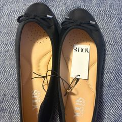 Yours Wide Fit Black Ballerina Pumps size 8EEE