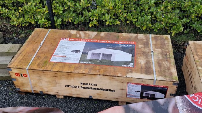 22ftx23ft Steel Double Garage