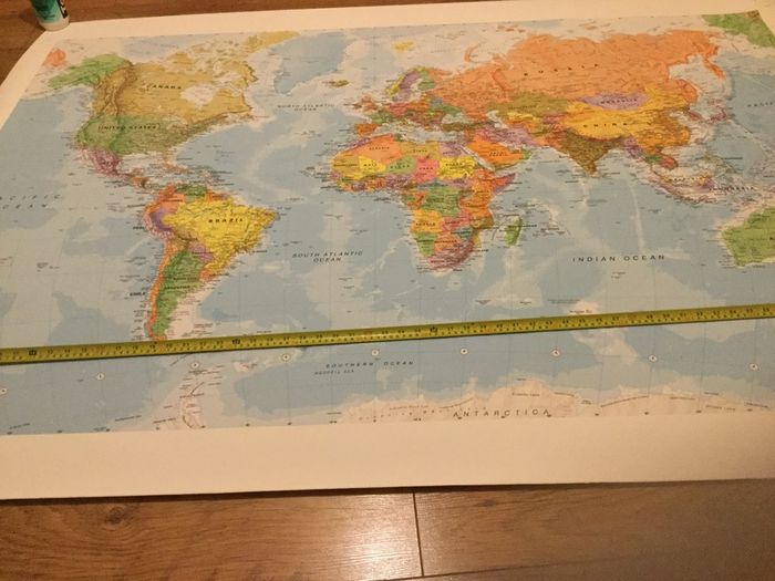 Large World Wall Map