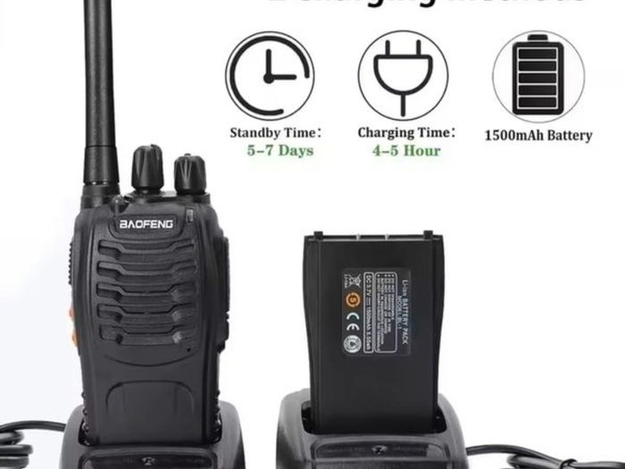 Baofeng 2PCS Handheld Two Way Radio TH-888S PMR Portable Walkie Talkies for Security Events Hiking Biking Camping
