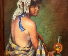 Woman with a Bare Back Oil on Canvas