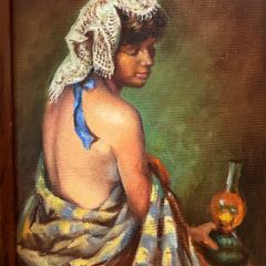 Woman with a Bare Back Oil on Canvas